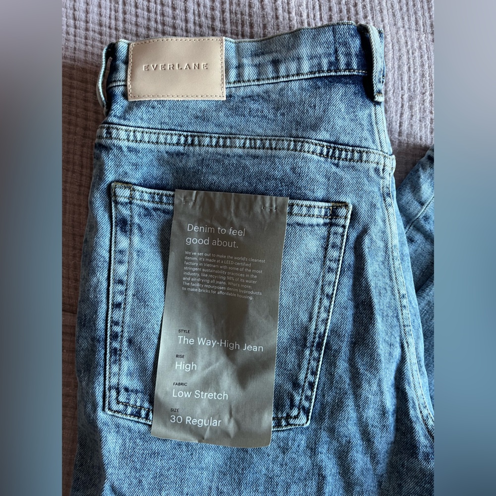 Everlane Light Blue The Way High Jean NWT